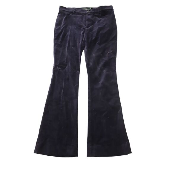 Ralph Lauren Velvet Trousers in Navy Blue Cotton - Picture 1 of 4